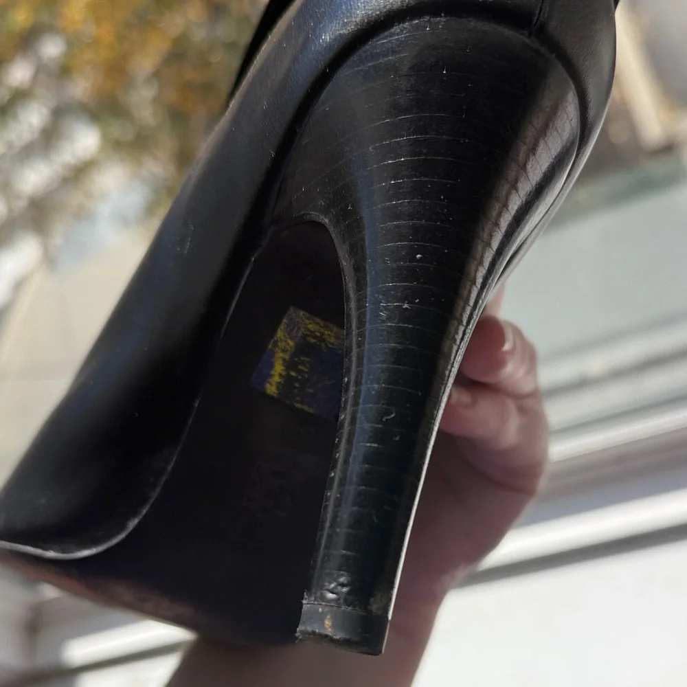 Michael Kors Black Heeled Boots - Picture 4 of 9